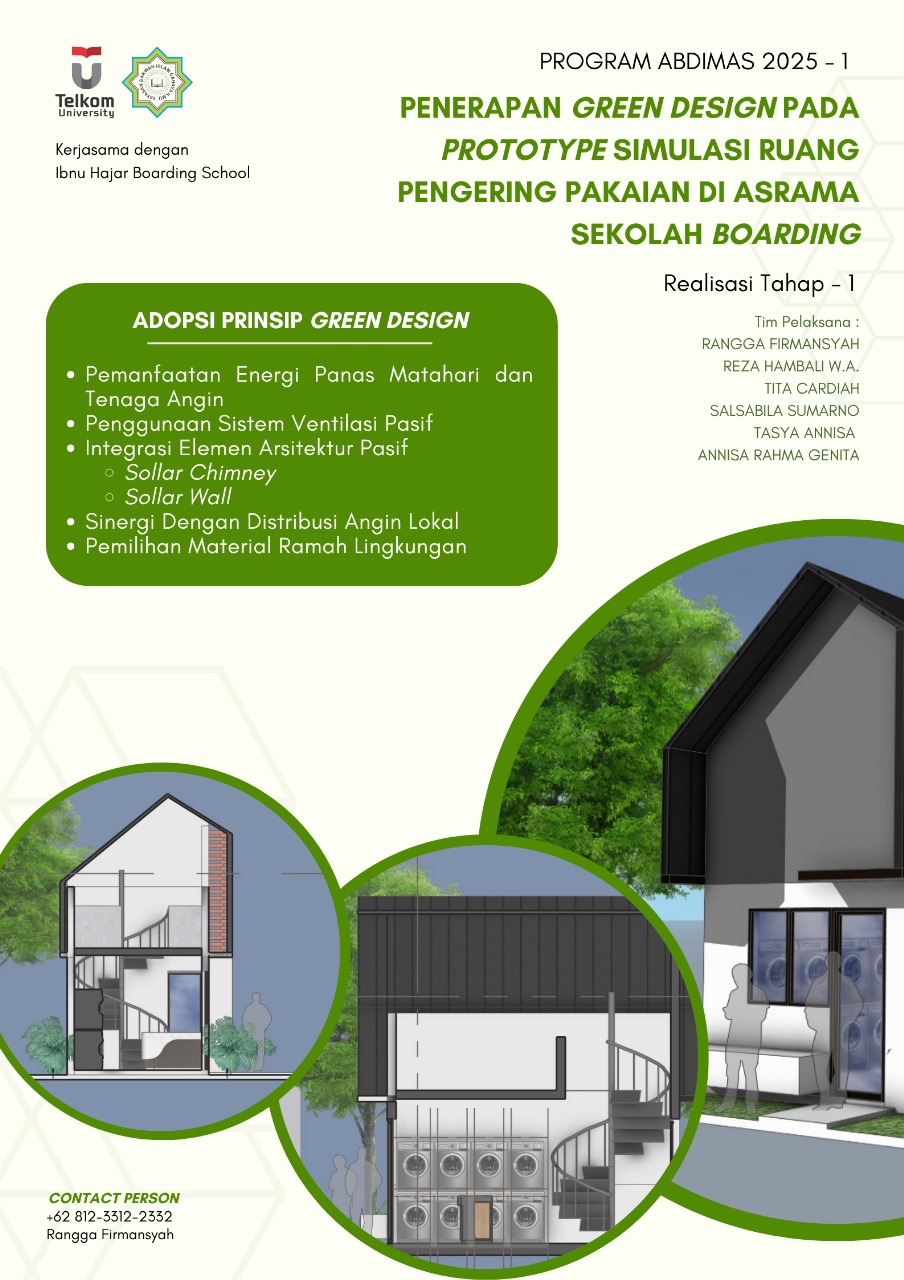 PENERAPAN GREEN DESIGN PADA PROTOTYPE SIMULASI RUANG PENGERING PAKAIAN DI ASRAMA SEKOLAH BOARDING