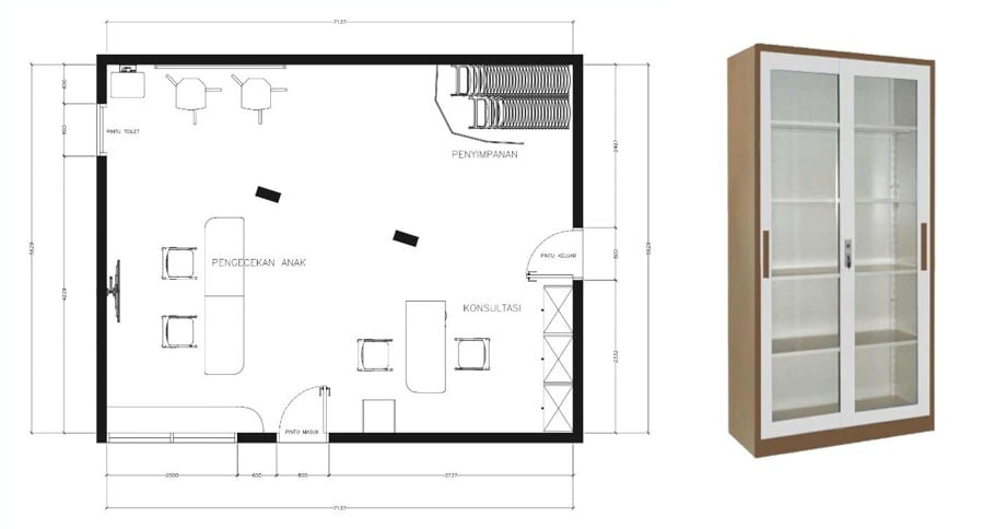 FURNITURE SIMPAN SEBAGAI SOLUSI PENINGKATAN PELAYANAN ADMINISTRASI POSYANDU BUNCIS, ARCAMANIK, BANDUNG FURNITURE SIMPAN SEBAGAI SOLUSI PENINGKATAN PELAYANAN ADMINISTRASI POSYANDU BUNCIS, ARCAMANIK, BANDUNG